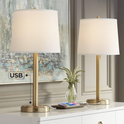Simple modern metal pole table lamp - Image 5