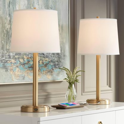 Simple modern metal pole table lamp - Image 4