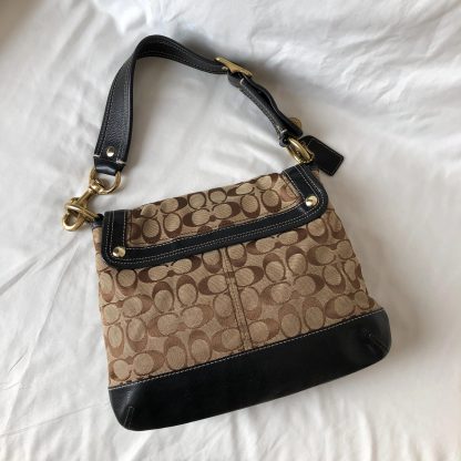 Classic printed leather shoulder bag - Image 4