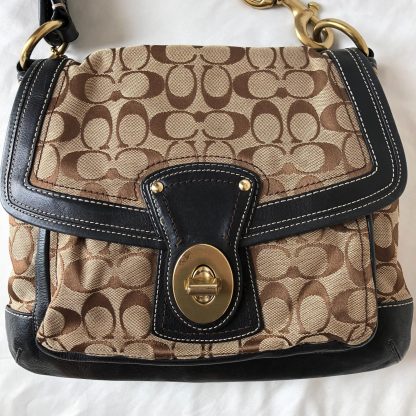 Classic printed leather shoulder bag - Image 2