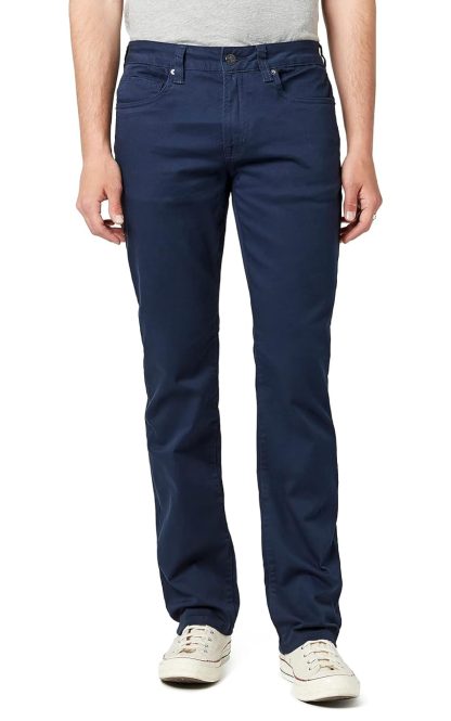 Men's dark blue casual pants