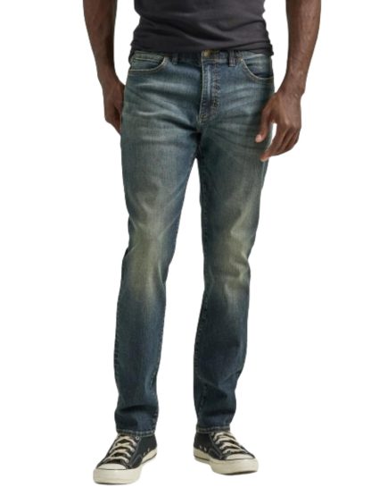 Vintage distressed straight jeans