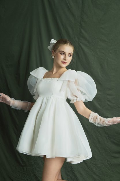 Fairy Puff Sleeve Tulle Dress - Image 5