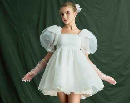 Fairy Puff Sleeve Tulle Dress