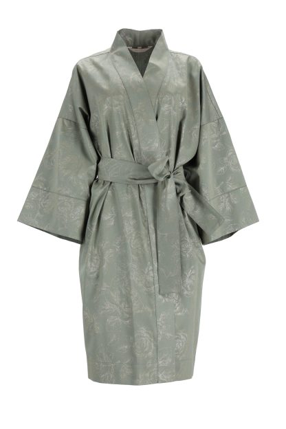 Jacquard satin dressing gown - Image 5