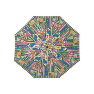 Artistic geometric folding umbrella