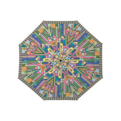 Artistic geometric folding umbrella