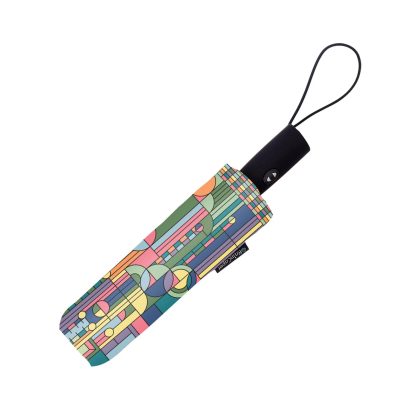 Artistic geometric folding umbrella - Image 2