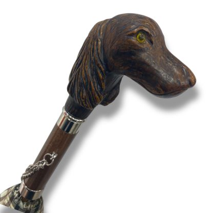 Retro Animal Handle Plaid Long Handle Umbrella - Image 4