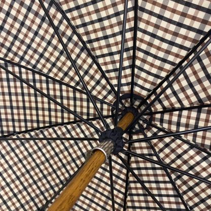 Retro Animal Handle Plaid Long Handle Umbrella - Image 3