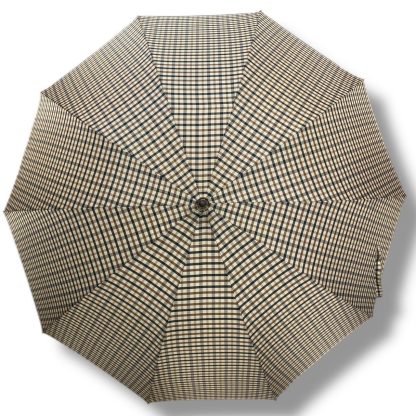 Retro Animal Handle Plaid Long Handle Umbrella - Image 2