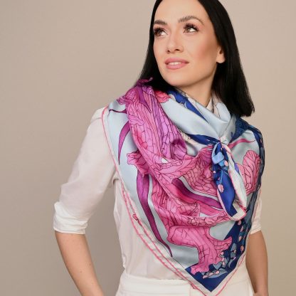 Art print silk scarf - Image 7