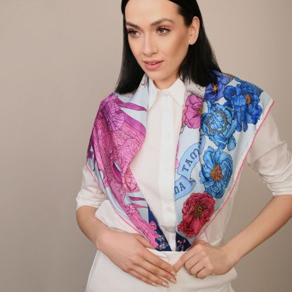 Art print silk scarf - Image 6