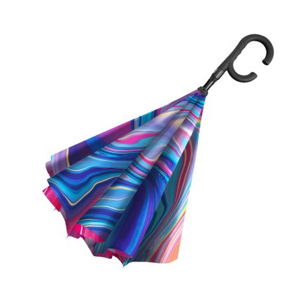 Fluid Art Reverse Umbrella - Image 4