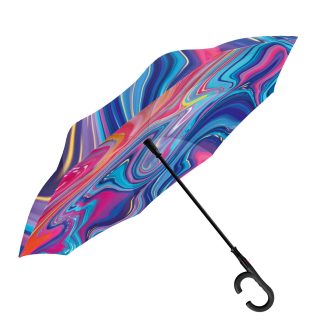 Fluid Art Reverse Umbrella
