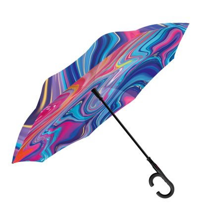 Fluid Art Reverse Umbrella