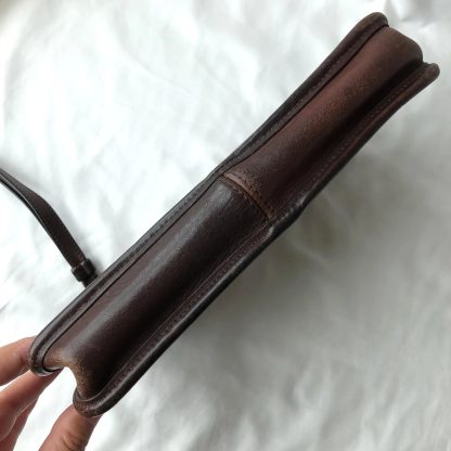 Dark brown leather clutch - Image 6