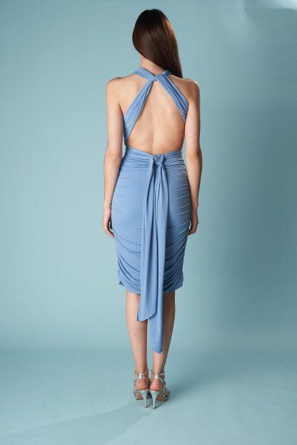 Light blue halter neck skirt - Image 3