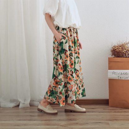 Elegant floral skirt - Image 3