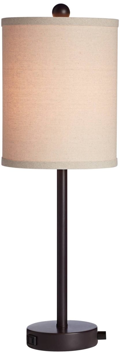Simple fabric table lamp