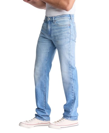 Light blue washed straight jeans - Image 2