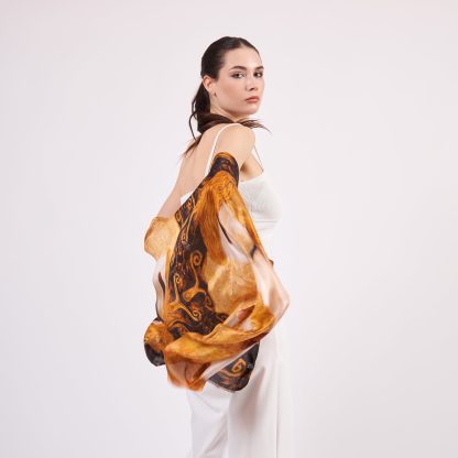 Art print silk scarf - Image 5