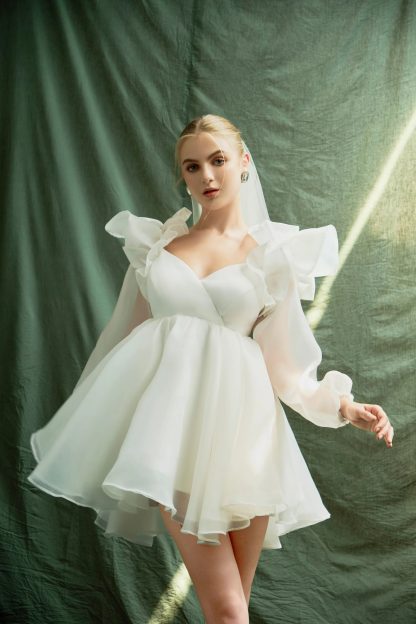 Fantasy V-neck Tulle Dress - Image 5