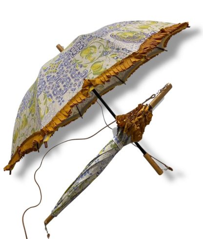 Retro floral tassel long handle umbrella - Image 8