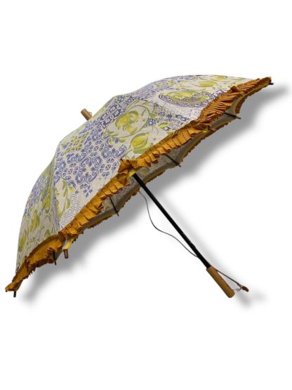 Retro floral tassel long handle umbrella - Image 4