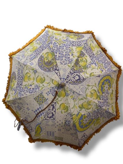 Retro floral tassel long handle umbrella - Image 2