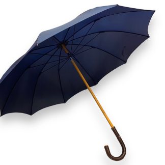 Vintage solid wood curved handle long handle umbrella