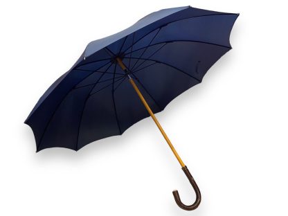 Vintage solid wood curved handle long handle umbrella