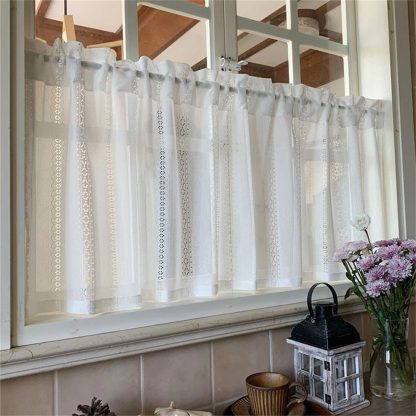 French lace short curtain