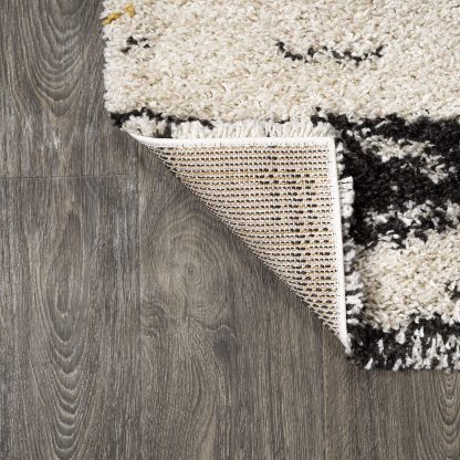 Artistic abstract striped carpet - Image 3