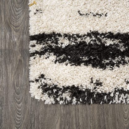 Artistic abstract striped carpet - Image 2