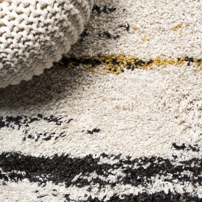 Artistic abstract striped carpet - Image 8