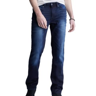 Gradient blue straight jeans