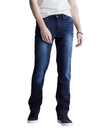 Gradient blue straight jeans