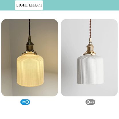 Retro style copper glass chandelier - Image 6