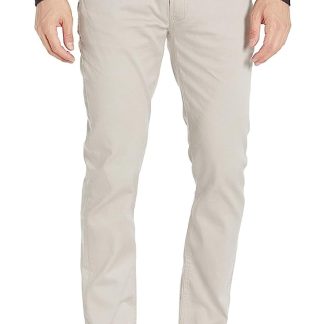 Light Khaki Slim Fit Casual Pants