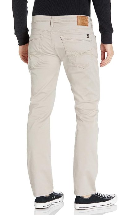 Light Khaki Slim Fit Casual Pants - Image 2