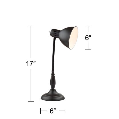Retro style metal long arm table lamp - Image 7