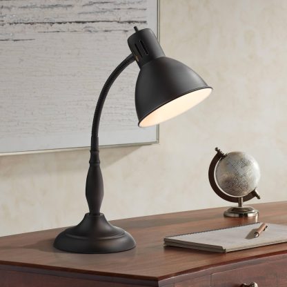Retro style metal long arm table lamp - Image 2