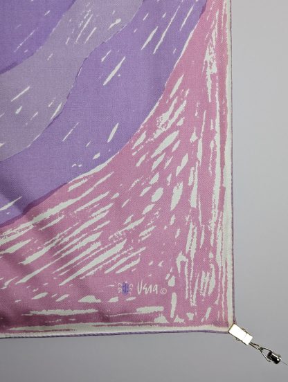 Pink and purple gradient silk scarf - Image 6