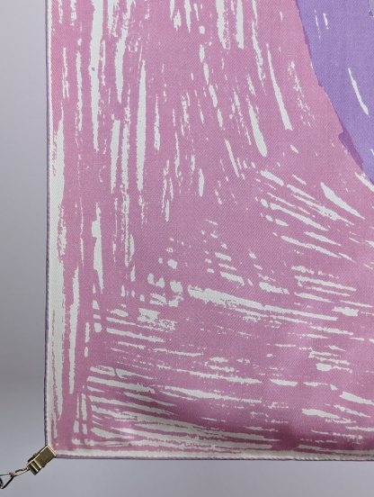 Pink and purple gradient silk scarf - Image 4