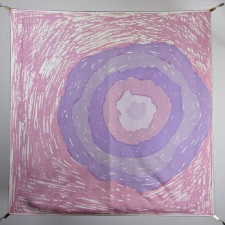 Pink and purple gradient silk scarf