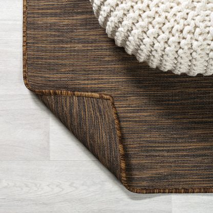 Natural style plain outdoor woven rug - Image 5