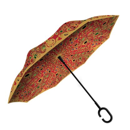 Klimt Art Inverted Umbrella - Image 5
