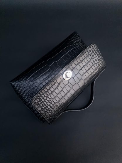 Elegant black crocodile leather wallet - Image 6