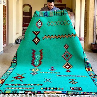 Exotic Bohemian handmade carpet